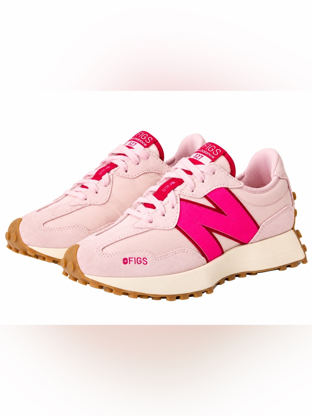 New Balance FIGS x New Balance 327, Fight Club Pink, Women’s 7, Brand new !